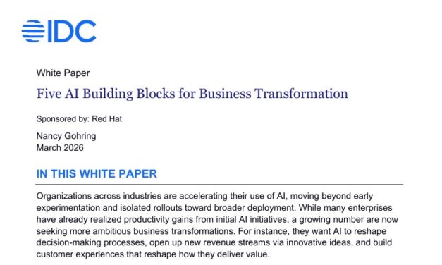 Five AI Building Blocks for Business Transformation