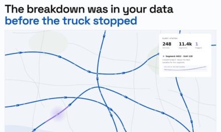 The breakdown was in your data before the truck stopped