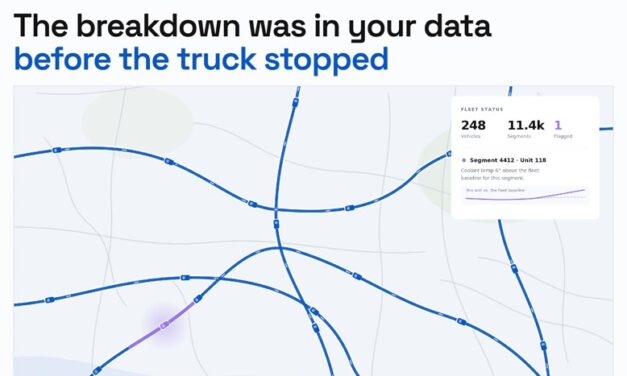 The breakdown was in your data before the truck stopped